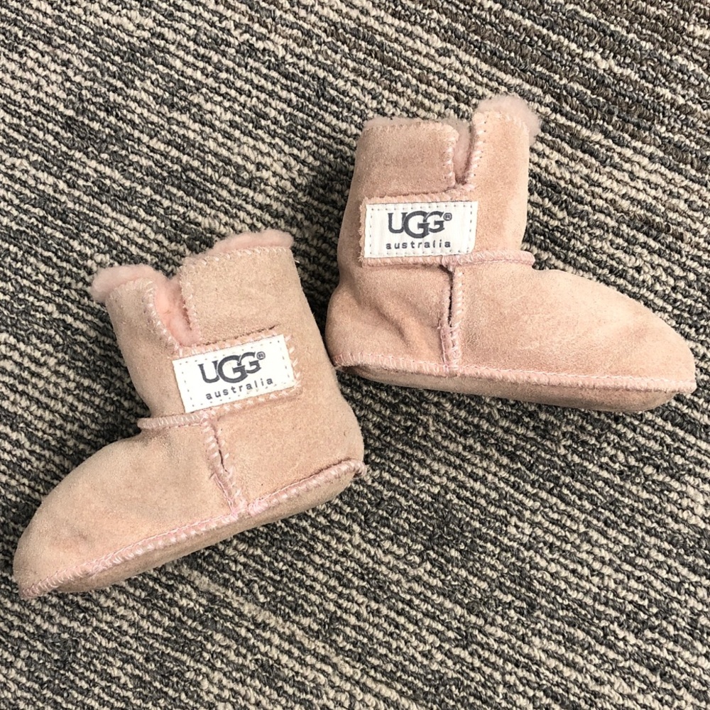 UGG Pink Boots Size Baby Girl Booties Size Medium Ages 1-3